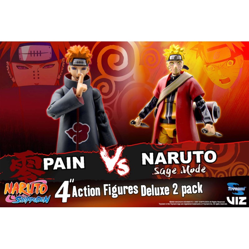 Naruto Shippuden Sage Mode vs Pain Special Edition 25 aniversario SD Pack 2 figuras 10 cm