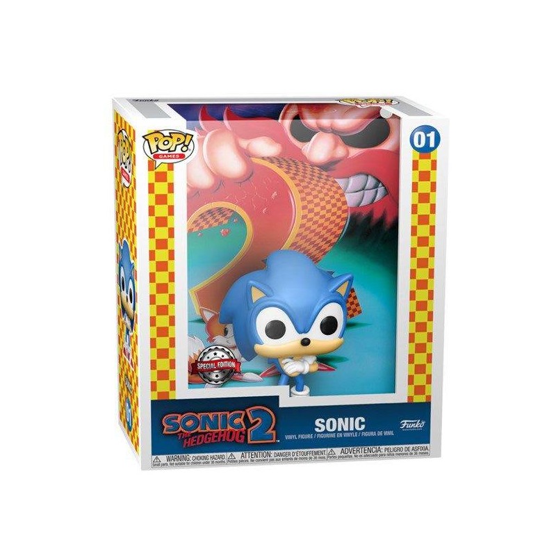 Funko POP! 01 Sonic Game Cover (Sonic 2 The Hedgeog)