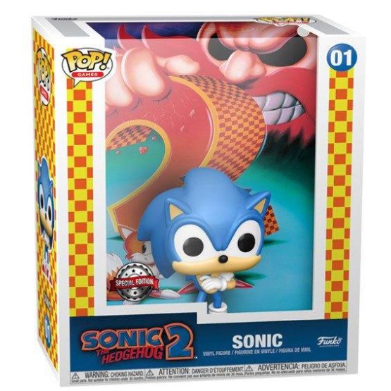 Funko POP! 01 Sonic Game Cover (Sonic 2 The Hedgeog)