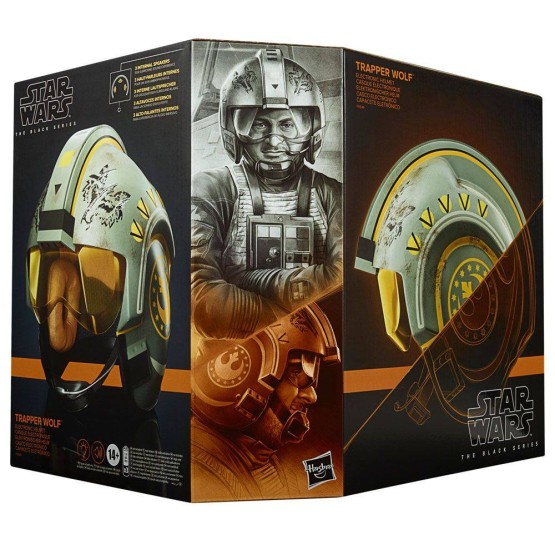 Casco Trapper Wolf Star Wars: Mandalorian Black Series réplica 1:1