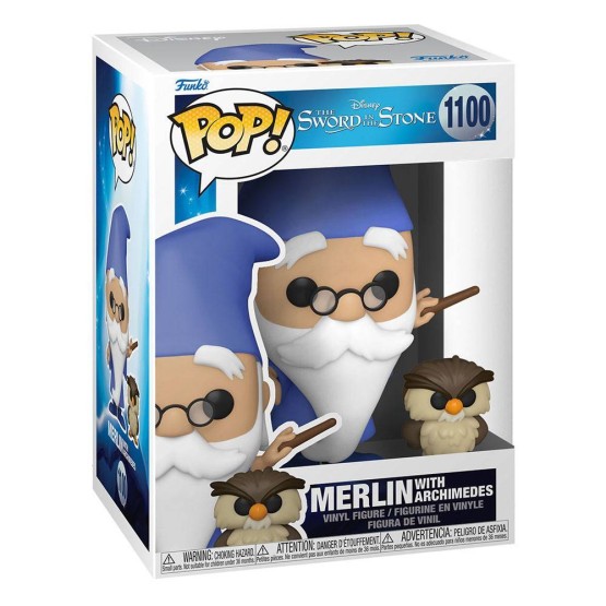 Funko POP! 1100 Merlin With Archimedes (Disney The Sword in the Stone)