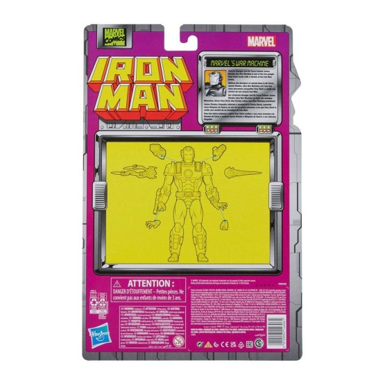 War Machine Iron Man Marvel Legends Retro (F3448) figura 15 cm