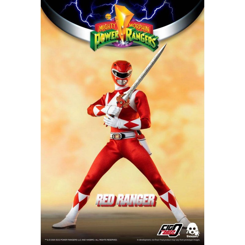 Red Ranger escala 1:6 30 cm Power Rangers Mighty Morphin