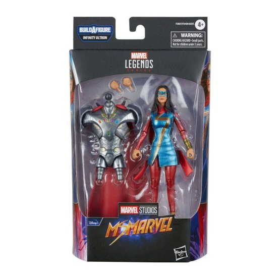 Ms. Marvel (Kamala Khan) Marvel Legends (F3857) BAF( Infinity Ultron) figura 15 cm