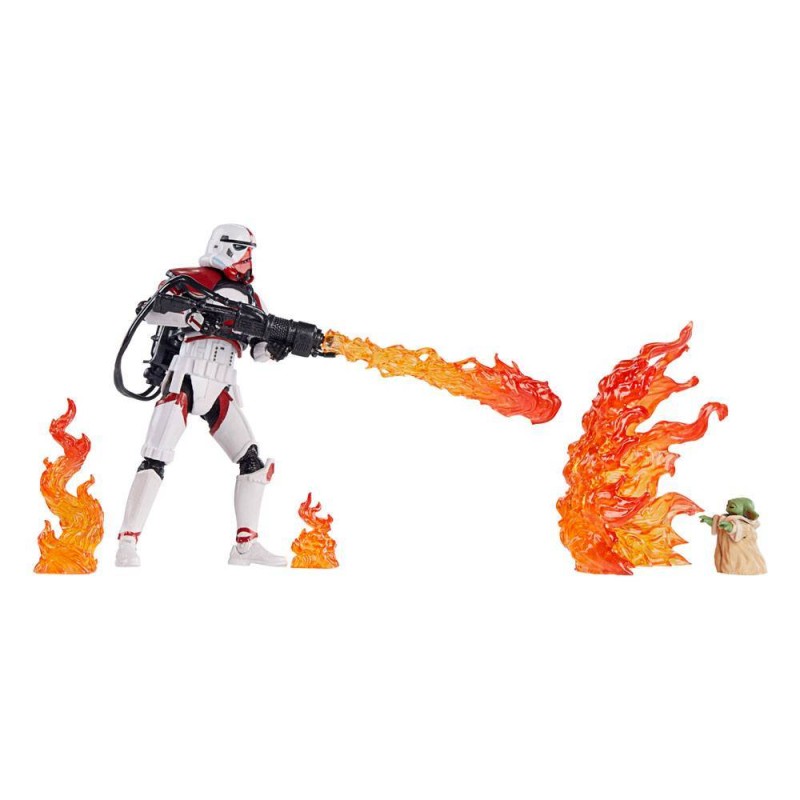 Incinerator Trooper & Grogu VC SW: The Mandalorian (F5574) figura 9,5 cm