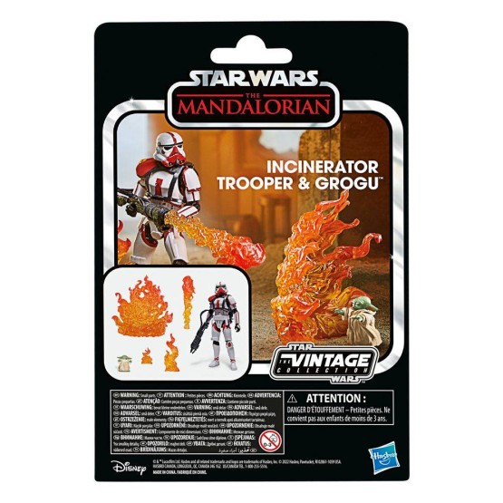 Incinerator Trooper & Grogu VC SW: The Mandalorian (F5574) figura 9,5 cm