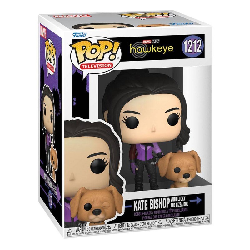 Funko POP! 1212 Kate Bishop with Lucky the pizza dog (Hawkeye)