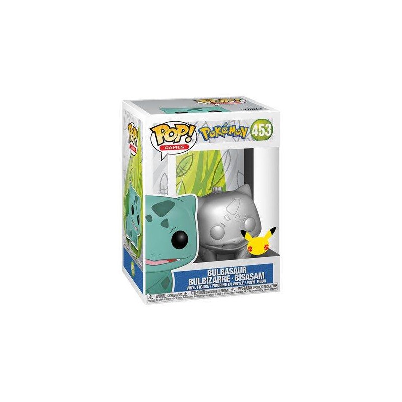 Funko POP! 453 Bulbasur Silver 25 anniversary (Pokémon)