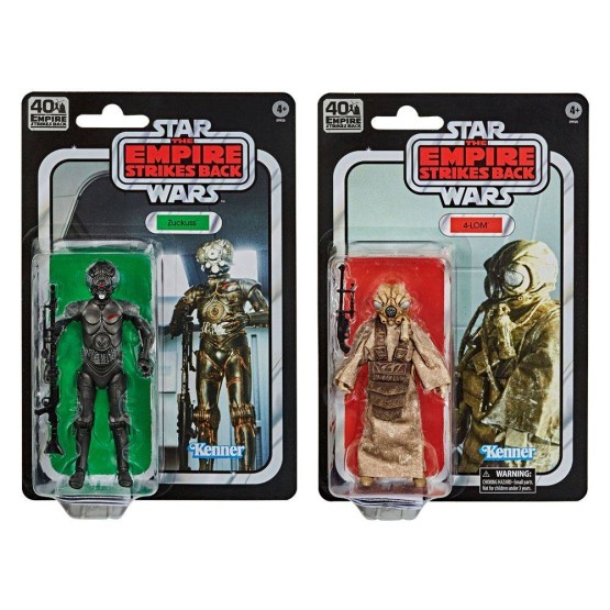 4-Lom & Zuckuss SET BOUNTY HUNTERS Pack 2 FIGURAS 10 CM STAR WARS 40 Anniversary Edition