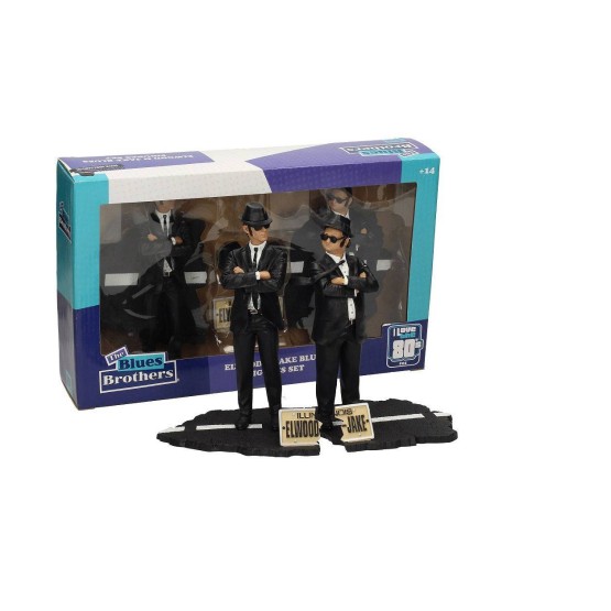 Jake & Elwood Blues Brothers pack 2 figuras 18 cm