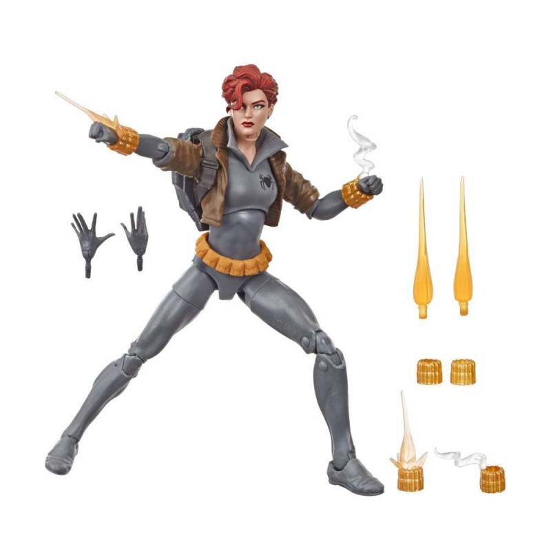 Black Widow (Traje Gris) Marvel Legends figura 15 cm