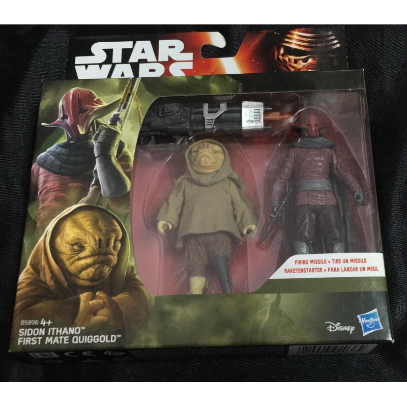 FIGURA STAR WARS THE FORCE AWAKENS SIDON ITHANO & FIRST MATE QUIGGOLD (B5896)
