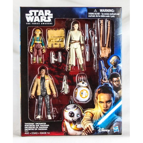 PACK DE 4 FIGURAS STAR WARS THE FORCE AWAKENS TAKODANA ENCOUNTER (B6815)