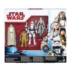 PACK  4 FIGURAS STAR WARS THE LAST JEDI, REY (JEDI TRAINING)... C3248