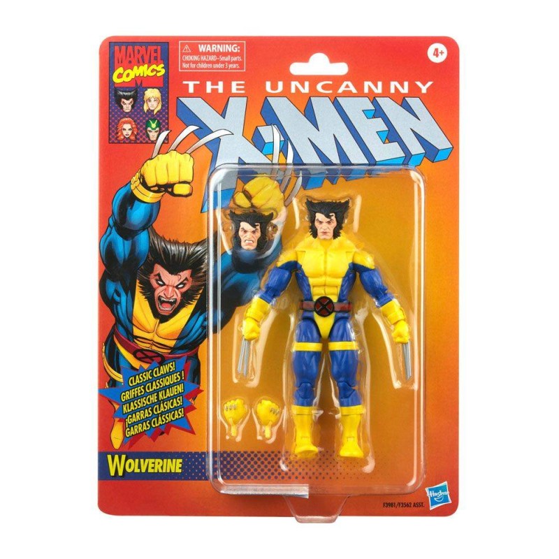 Wolverine Marvel Legends retro X-Men figura 15 cm