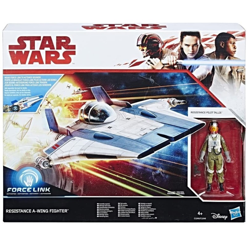 VEHÍCULO STAR WARS RESISTANCE A-WING FIGHTER (C1249/C1248) (FORCE LINK)
