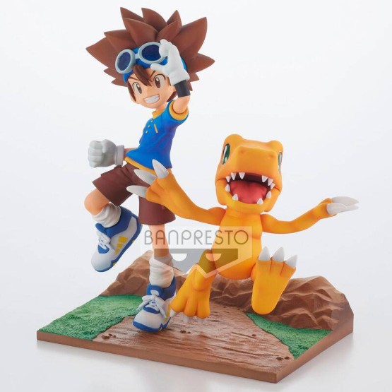 Taichi y Agumon Digimon Adventures Archives DXF figura 15 cm