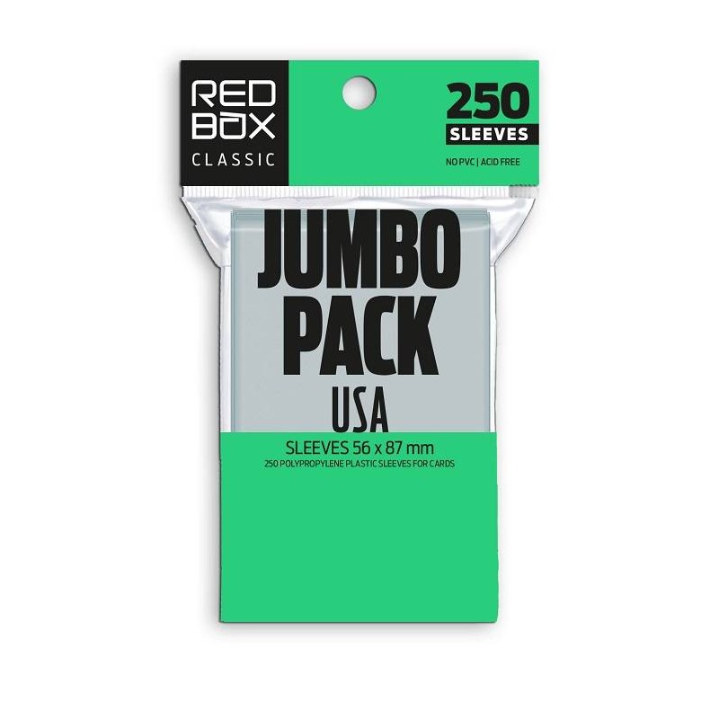 Fundas cartas USA 56 X 87 mm Jumbo Pack (250 ud)