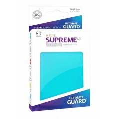 Fundas de Cartas Estándar  66 x 91 mm Aguamarina Mate (80)  Ultimate Guard Supreme UX