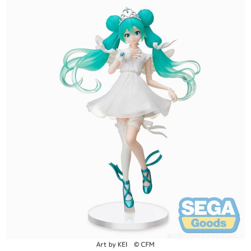 Hatsune Miku Kei Ver. 15º Aniversario figura 24 cm