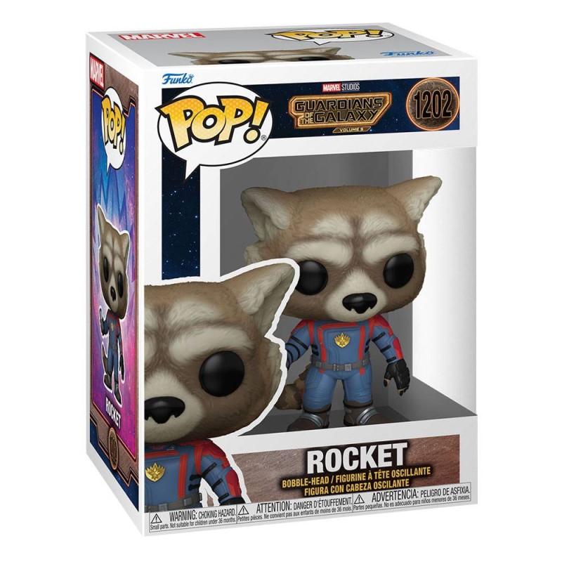 Funko POP! 1202 Rocket (Guardianes e la Galaxia Vol. 3)