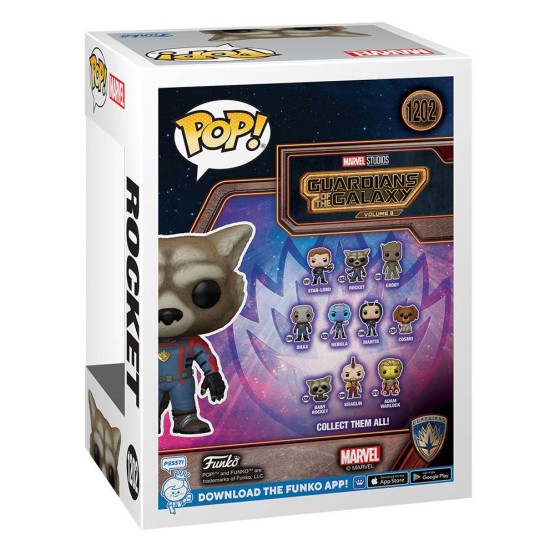 Funko POP! 1202 Rocket (Guardianes e la Galaxia Vol. 3)