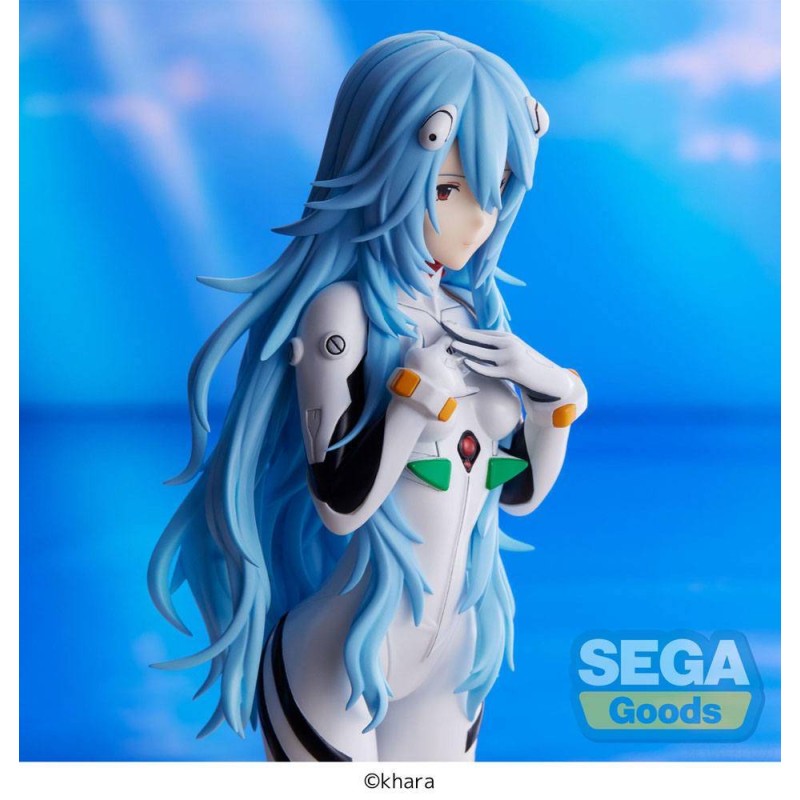 Rei Ayanami Long hair Ver. Evangelion: Thrice Upon a Time figura 21 cm