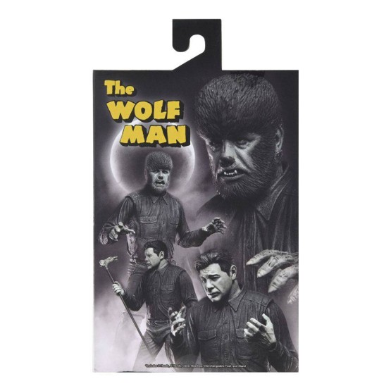 The Wolf Man (Black & White) Universal Monsters Ultimate Neca figura 18 cm