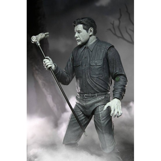 The Wolf Man (Black & White) Universal Monsters Ultimate Neca figura 18 cm