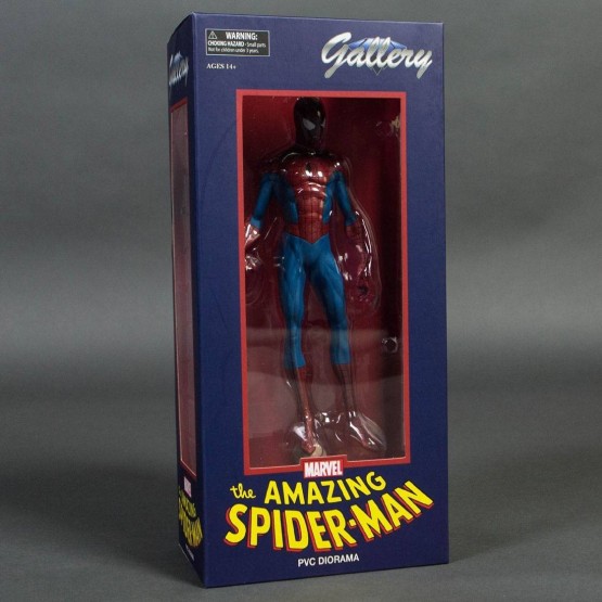 marvel gallery spider-man 23 cm pvc diorama