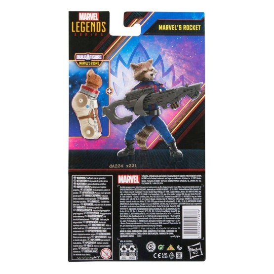 Rocket Marvel Legends Guardians of the Galaxy vol 3 BAF Cosmos figura 15 cm