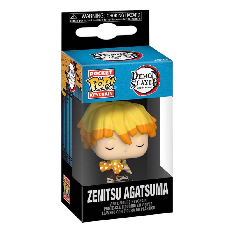 Zenitsu Agasuma Pocket Pop Keychain! llavero 4 cm (Demon slayer)