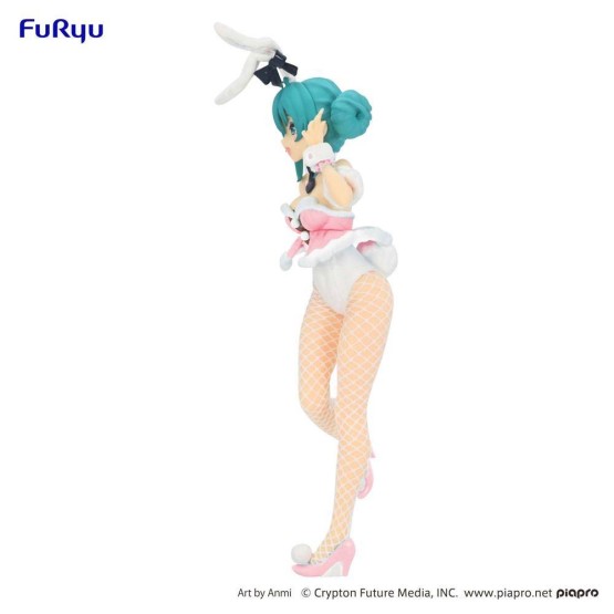 Hatsune Miku White Rabbit Baby Pink BiCute Bunnies figura 28 cm