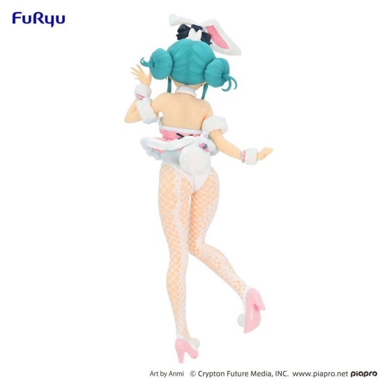 Hatsune Miku White Rabbit Baby Pink BiCute Bunnies figura 28 cm