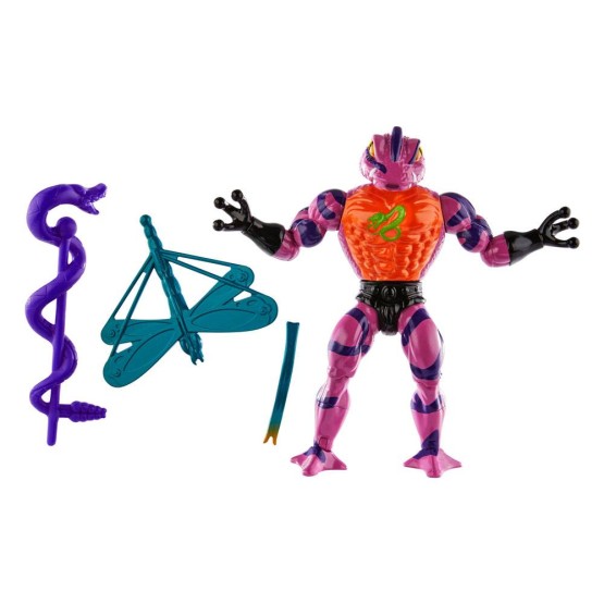 Tung Lashor Rise of the Snake Men MOTU Origins figura 14 cm