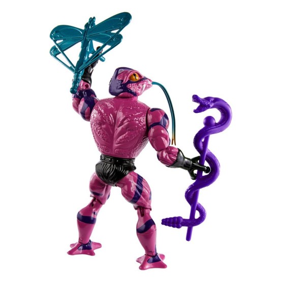 Tung Lashor Rise of the Snake Men MOTU Origins figura 14 cm