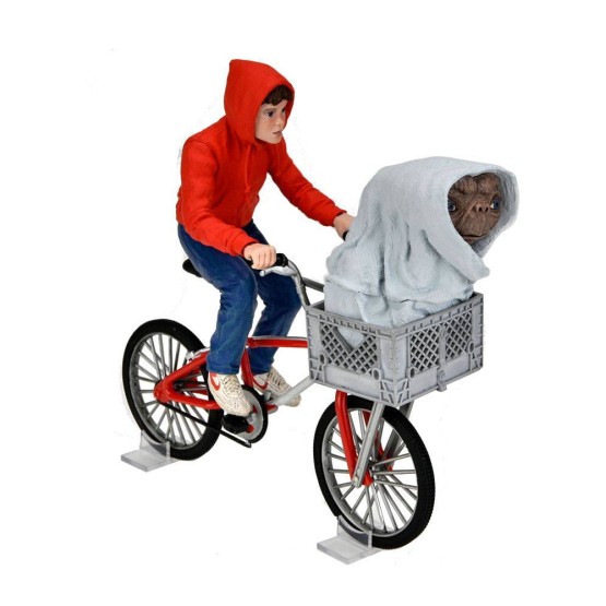 Elliott & E.T. on bicycle 40 aniversario E.T. El Extraterrestre Neca figura 13 cm