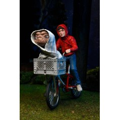 Elliott & E.T. on bicycle 40 aniversario E.T. El Extraterrestre Neca figura 13 cm
