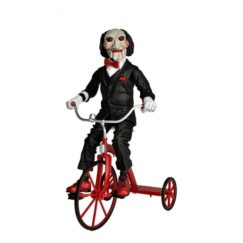 Billy The Puppet Saw action figura with tricycle figura 30 cm