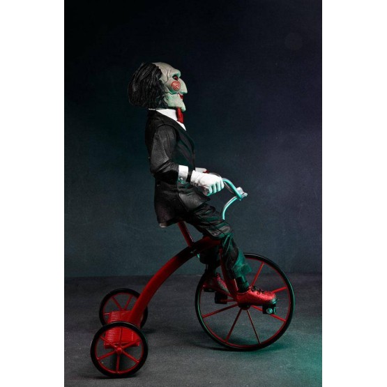 Billy The Puppet Saw action figura with tricycle figura 30 cm