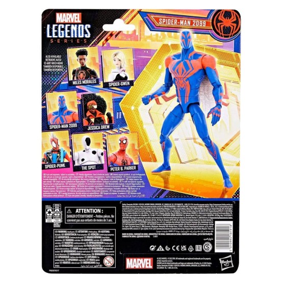 Spider-Man 2099 Marvel Legends Spider-Man: Across the Spider-Verse figura Miles Morales 15 cm