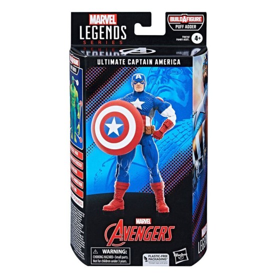 Ultimate Captain America Marvel Legends BAF Puff Adder figura 15 cm