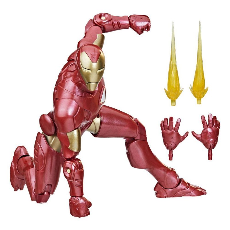 Iron Man (Extremis) Marvel Legends BAF Puff Adder figura 15 cm