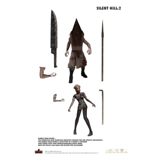 Bubble Head Nurse & Red Pyramid Thing Silent Hill 2 Deluxe box set de 2 figuras 15 cm