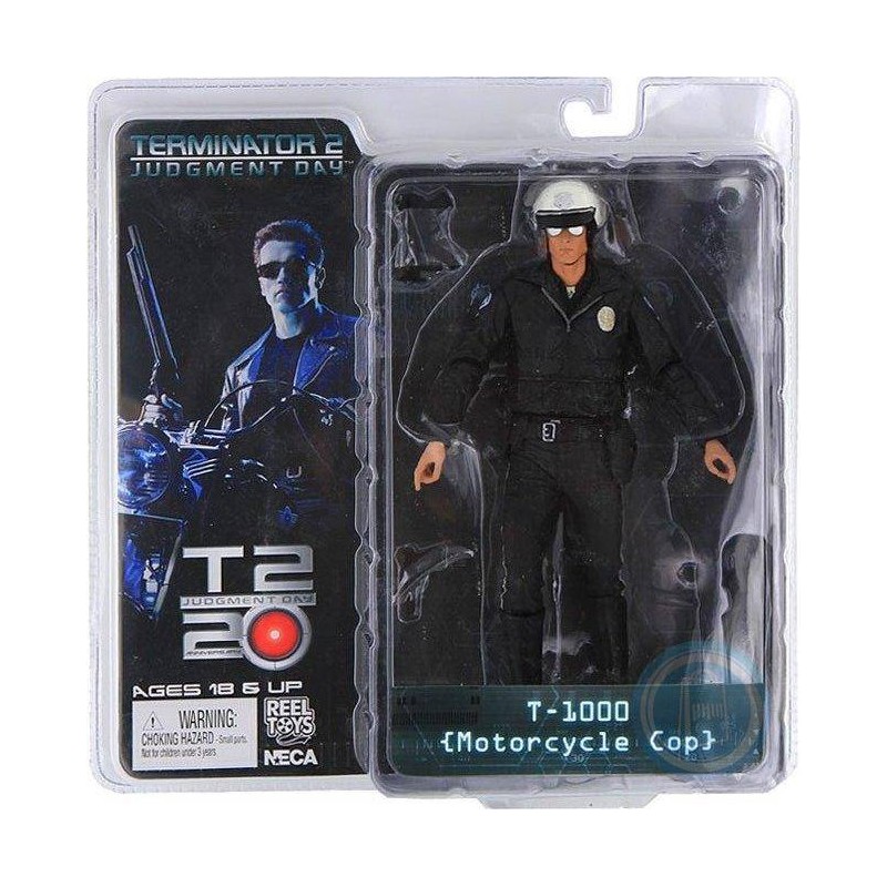 T-1000 (Motorcycle Cop) Terminator 2 20º aniversario figura 18 cm