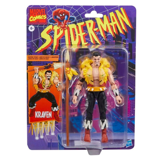 Kraven Spider-Man Marvel Legends Retro figura 15 cm
