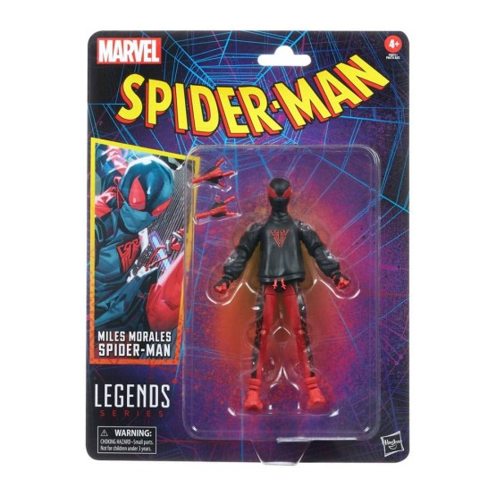 Miles Morales Spider-Man Marvel Legends Retro figura 15 cm