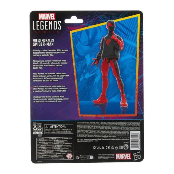 Miles Morales Spider-Man Marvel Legends Retro figura 15 cm