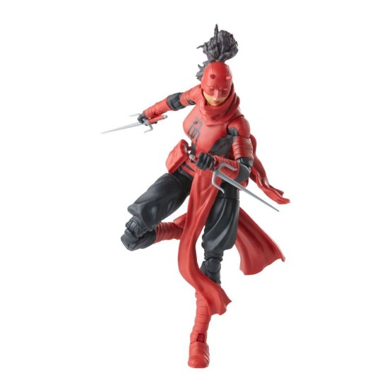 Elektra Natchios Daredevil Spider-Man Marvel Legends Retro figura 15 cm