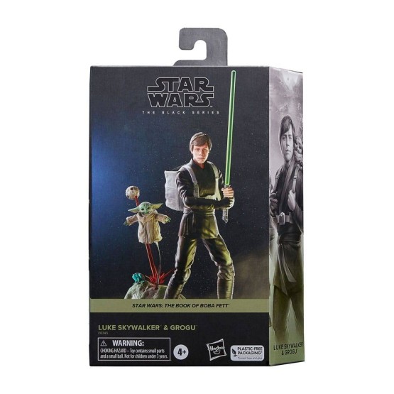 Luke Skywalker & Grogu The Black Series SW: The Book of Boba Fett figura 15 cm